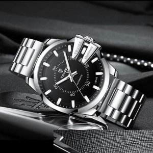 TEVISE Luxe Automatische Mechanische Horloge Roestvrij Staal Man Horloges Business Lichtgevende Horloges Mannelijke Montres