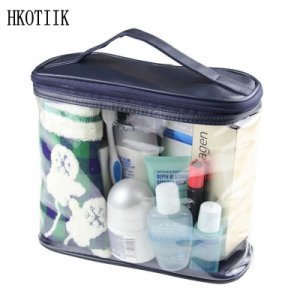 Transparante cosmetische tas PVC cosmetische bag travel organizer nodig schoonheidssalon toiletartikelen bad liquid makeup box