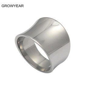 Productspro - Trouwringen mode-sieraden rvs blank zilverachtige brede ring voor vrouwen maat 8 6 10 7 9 - 8