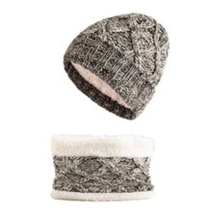Productspro - Winter set hoed sjaal kids warm caps dikke plus fluwelen hoed en sjaal sets voor meisjes jongens mix kleuren gebreide mutsen