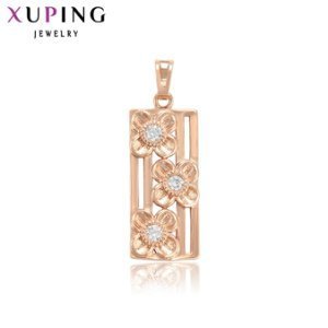Xuping Rose Goud Plated Elegante Sieraden Temperament Dames Ketting Hanger voor Vrouwen Kerstcadeau S91.1-33795