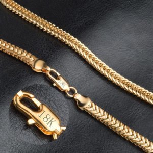 Productspro - Yaameli gold filledkraag ketting heren ketting mannelijke cubaanse link chain sieraden top kwaliteit accessoires