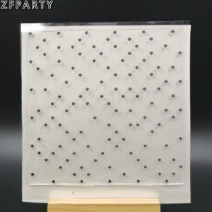 ZFPARTY Stippen Achtergrond Transparant Clear Siliconen Stempel/Seal voor DIY scrapbooking/fotoalbum Decoratieve card maken