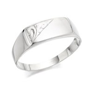 Silver Signet Ring - F4957-R