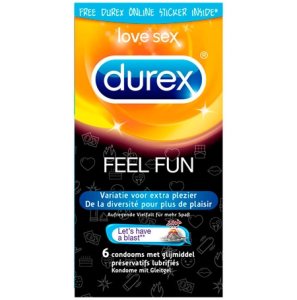 Durex Feel Fun Kondomer - 6 stk