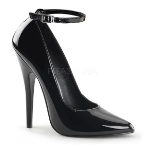 Pleaser Direct - Domina 431 black patent vegan heels