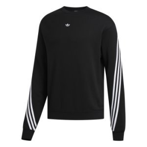 Adidas 3-Stripes Wrap Sweatshirt Zwart Heren