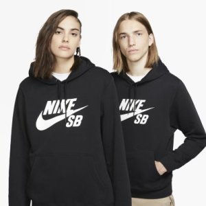 Bluza z kapturem do skateboardingu Nike SB Icon - Czerń
