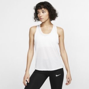 Damska koszulka bez rękawów do biegania Nike Breathe Miler - Biel