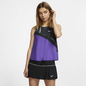 Damska koszulka bez rękawów do tenisa 2 w 1 NikeCourt - Fiolet