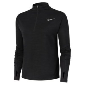 Damska koszulka do biegania z zamkiem 1/2 Nike Pacer - Czerń