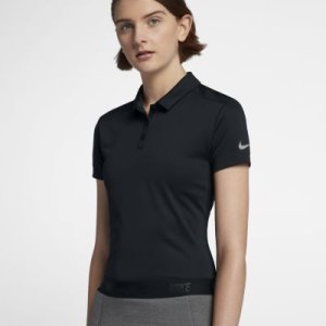 Damska koszulka polo do golfa Nike Dri-FIT - Czerń