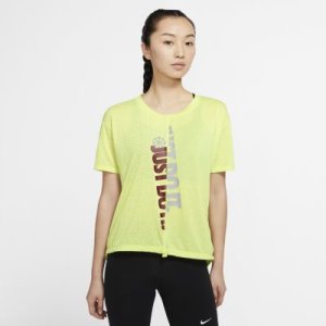 Damska koszulka z krótkim rękawem do biegania Nike Icon Clash - Zieleń
