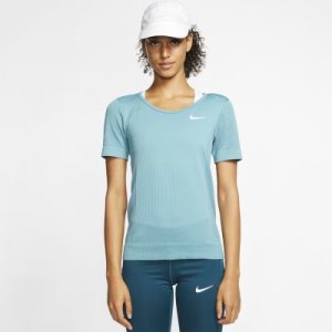 Damska koszulka z krótkim rękawem do biegania Nike Infinite - Zieleń