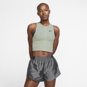 Damska siateczkowa koszulka bez rękawów do biegania Nike Dri-FIT - Zieleń