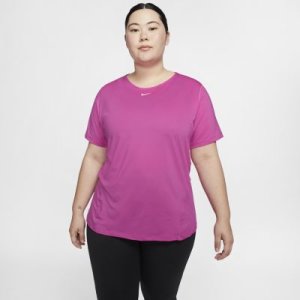 Damska siateczkowa koszulka Nike Pro (duże rozmiary) - Czerwony
