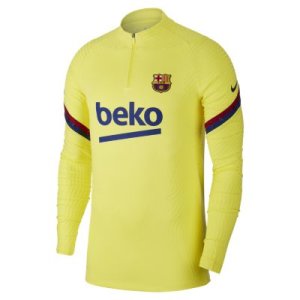 Damska treningowa koszulka piłkarska Nike VaporKnit FC Barcelona Strike - Żółć