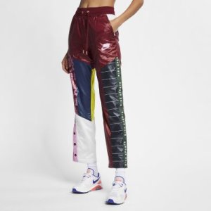 Damskie spodnie dresowe z tkaniny Nike Sportswear NSW - Czerwony