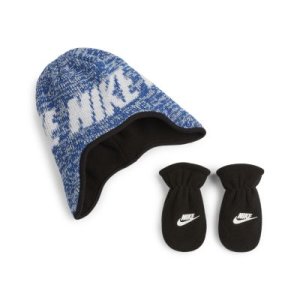 Dwuczęściowy zestaw – czapka i rękawiczki – dla maluchów Nike - Niebieski