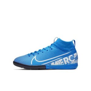 Halowe buty piłkarskie dla dzieci Nike Jr. Mercurial Superfly 7 Academy IC - Niebieski