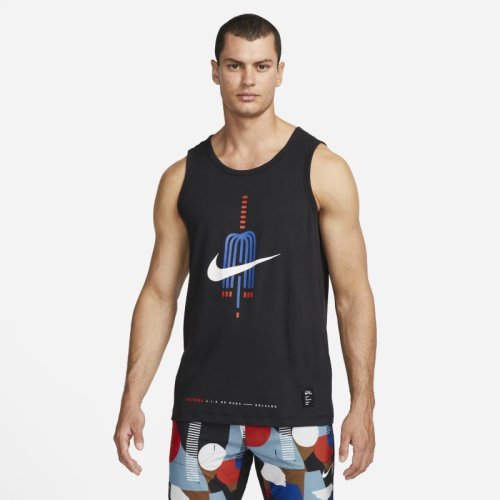 Koszulka bez rękawów do biegania Nike Dri-FIT A.I.R. Hola Lou - Czerń