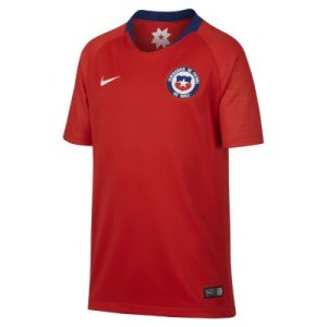 Koszulka piłkarska dla dużych dzieci 2018 Chile Stadium Home - Czerwony