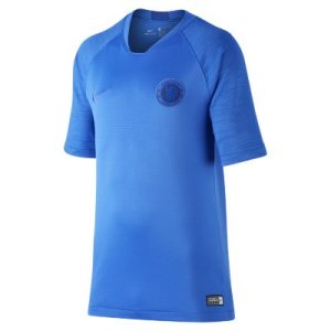 Nike - Koszulka piłkarska z krótkim rękawem dla dużych dzieci chelsea fc strike - niebieski