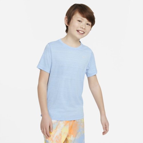 Koszulka treningowa dla dużych dzieci (chłopców) Nike Dri-FIT Miler - Niebieski
