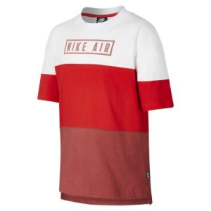 Koszulka z krótkim rękawem dla dużych dzieci (chłopców) Nike air - czerwony