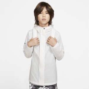 Łatwa do spakowania kurtka dla dużych dzieci (chłopców) Nike Sportswear Tech Pack - Srebrny