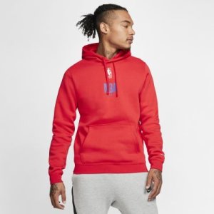Męska bluza NBA Nike Courtside „Paris” - Czerwony