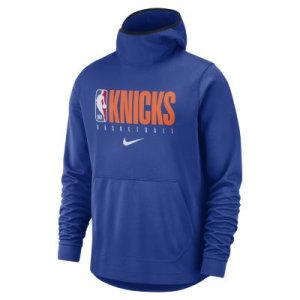 Męska bluza z kapturem NBA New York Knicks Nike Spotlight - Niebieski
