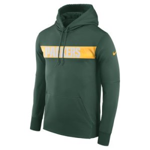 Męska bluza z kapturem Nike Dri-FIT Therma (NFL Packers) - Zieleń
