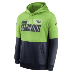 Męska bluza z kapturem Nike Therma Team Name Lockup (NFL Seattle Seahawks) - Zieleń