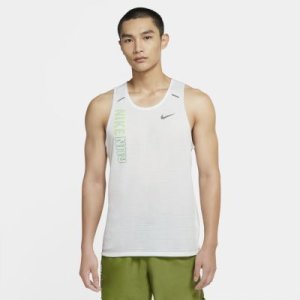 Męska koszulka bez rękawów do biegania Nike Rise 365 Wild Run - Biel