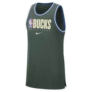 Męska koszulka bez rękawów NBA Milwaukee Bucks Nike Dri-FIT - Zieleń