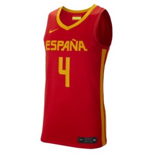 Męska koszulka do koszykówki Spain Nike (Road) - Czerwony