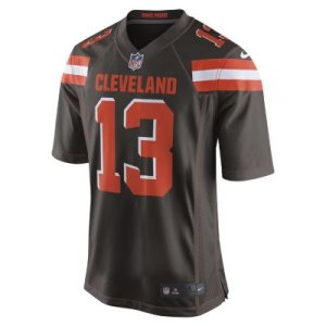 Męska koszulka meczowa do futbolu amerykańskiego NFL Cleveland Browns (Odell Beckham Jr.) - Brązowy