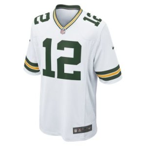 Męska koszulka meczowa do futbolu amerykańskiego NFL Green Bay Packers (Aaron Rodgers) - Biel