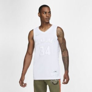 Męska koszulka Nike NBA Giannis Antetokounmpo Bucks MVP - Biel