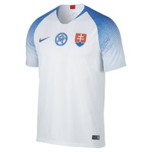Nike - Męska koszulka piłkarska 2018 slovakia stadium home - biel