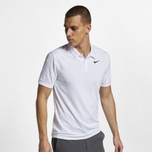 Męska koszulka polo do golfa Nike Dri-FIT - Biel