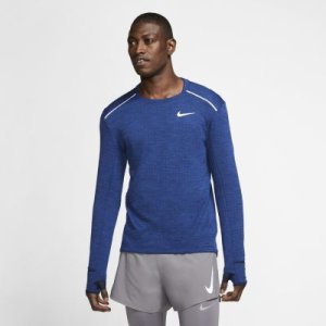 Męska koszulka z długim rękawem do biegania Nike Therma Sphere 3.0 - Niebieski