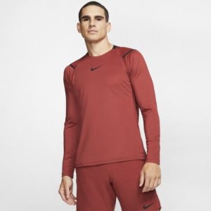 Męska koszulka z długim rękawem Nike Pro AeroAdapt - Czerwony