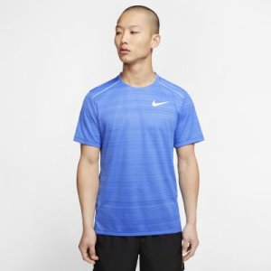 Męska koszulka z krótkim rękawem do biegania Nike Dri-FIT Miler - Niebieski