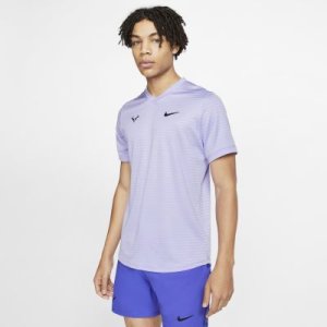 Męska koszulka z krótkim rękawem do tenisa Rafa Challenger - Fiolet