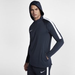 Męska piłkarska bluza z kapturem Nike Dri-FIT Academy - Niebieski