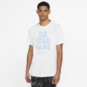Męski T-shirt do koszykówki Nike Dri-FIT „Ice Cold” - Biel