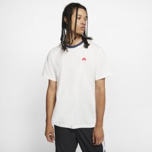 Męski T-shirt do skateboardingu Nike SB - Kremowy