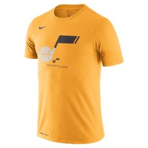 Męski T-shirt NBA Utah Jazz Nike Dri-FIT - Pomarańczowy